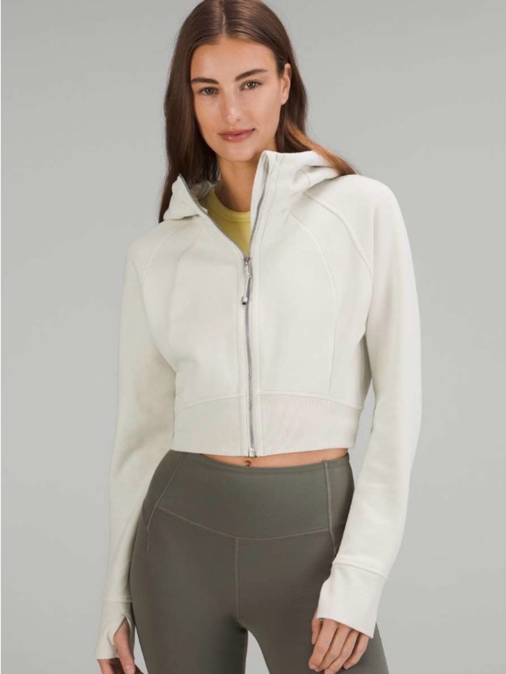 Lululemon Scuba Full Zip Cropped Hoodie